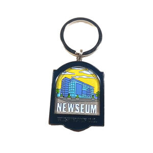 Newseum Washington D C Metal Souvenir Keychain